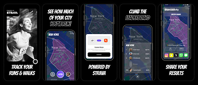Map Based Run Tracking App - App Store Screenshots app app store branding design figma graphic design map mobile mobile app run screenshot tracking ui ux