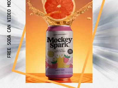 Free Soda Can video mockup animated video mockup soda can mockup video can mockup video mockup