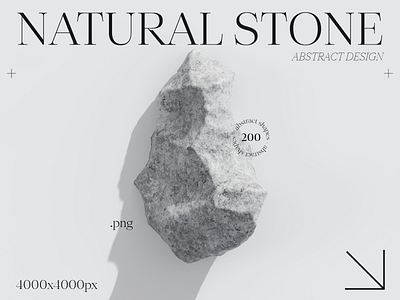 3D Natural Stone 3d 3d blender abstract brand identity branding clean graphic design minimalist moss natural natural stone nature rock stone ui visual branding