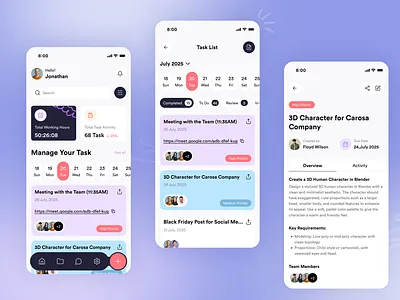 Chronix - Task Management App app design dashboard mobile app mobile app design mobile ui product design project management project management tool saas saas task management task task activity task app task list task management task management app task management system to do to do list trello