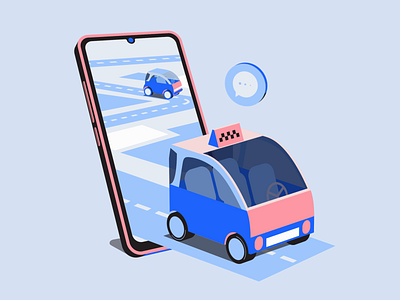 Taxi & Mobile App 2d after effects animation cab motion design motion graphics ordering a car ordering taxi pseudo 3d set route smartphone taxi application taxi car taxi mobile app taxi order app taxi service