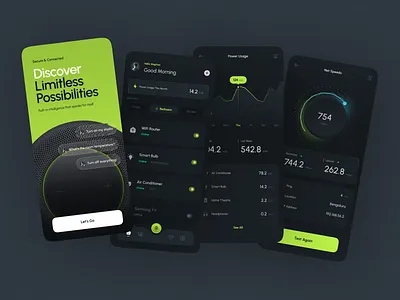 Smart Home App Exploration clean design dark mode device control futuristic ui home automation iot liquid glass microinteractions minimal ui mobile app netspeed test product design smart home app ui ui design ux design