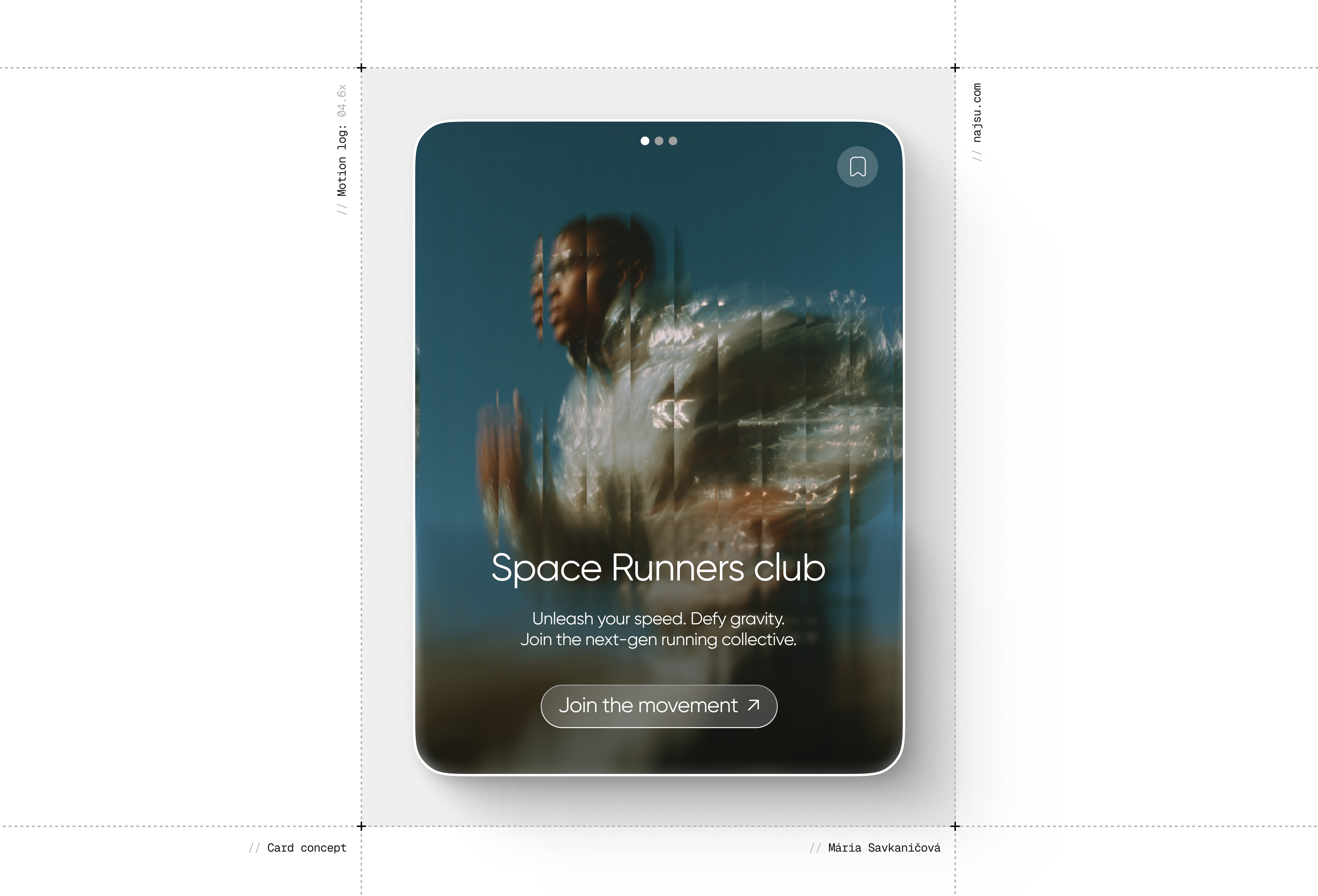 Example of Running Club Carousel Card (Carousel UI Component)