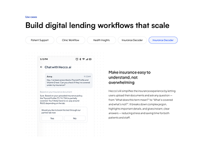 Use case ai assistant healthcare ui healthtech product design use case ui ux design