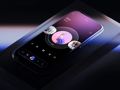 Music App - Modern Music Player UI/UX & Interaction Design animation interaction design mobile modern design music music app music player music player app music ui player player app player ui playlist playlist ui premium design songs songs app ui ui animation