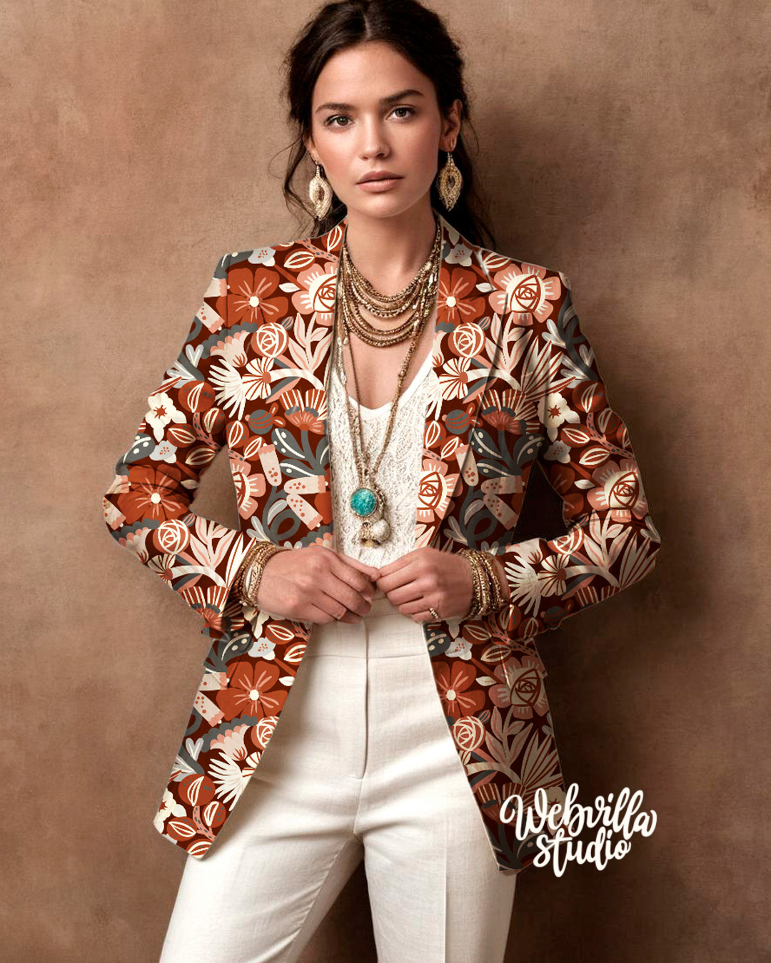 Example of Seamless Pattern  Hand Painted Or Vector