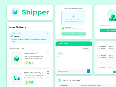 Delivery App app design delivery app ui ux