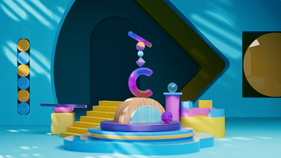 3D Room Animation 3d 3d animation 3d design 3d modeling animation cinema4d graphic design motion graphics motoin design octane