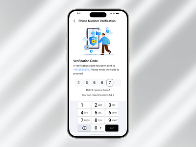 OTP Verification UI app design authenticator app login login with otp mobile app design mobile app ui otp otp login otp screen otp verification otp verification option otp verification page otp verification setting otp verification ui otpscreens two step ui ui design uiux verification