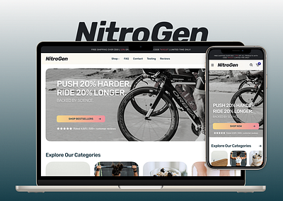 Science-Backed Sports Supplement Brand – UI/UX Design e commerce figma ui ux
