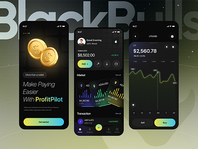 crypto currency wallet mobile ui design blockchain clean crypto portfolio crypto wallet cryptocurrency cryptocurrency app digital wallet finance minimal mobile mobile app modern ui wallet app