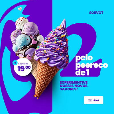 Social Media Post designer graphic design ice cream design ice cream post post poster design social media post