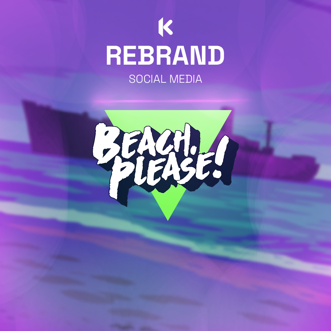REBRAND - Social Media Beach, Please! Concept branding graphic design photoshop rebrand social media