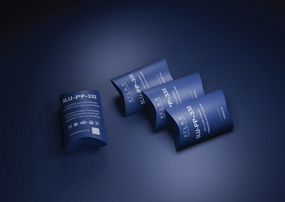 SLU-PP-332 Pillow Box Packaging custompackaging ecopackaging graphic design illustration packagingdesign pillowbox productpackaging sustainabledesign typography