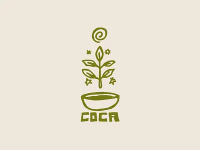 Erythroxylum Coca | Sacred plants artisan botanical branding classic coca colombia conecction cosmic design graphic design illustration logo magic nature plants spiritual stars universe vector