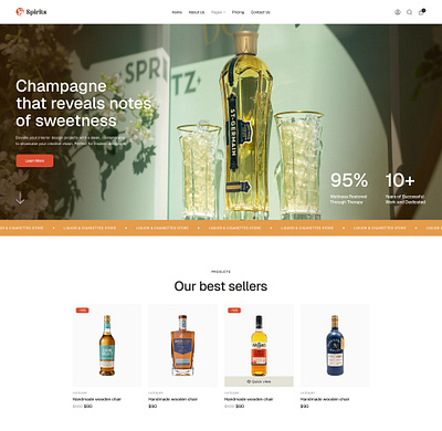 Spirits - Liquor Shop & Wine Store WordPress Theme blog business design illustration ui web design webdesign wordpress wordpress theme wordpress themes