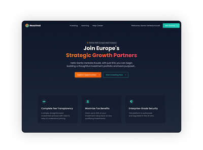 Growth Partners web landing page tech