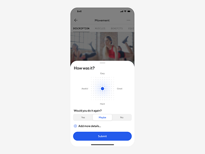 Activity Feedback Module app feedback form ios popover sheet ui