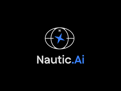 Nautic.AI ai b2b branding design fintech identity logo tech vector