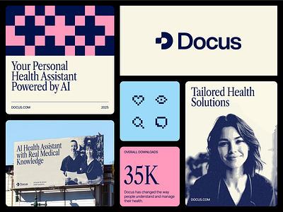 Branding for an AI Health Assistant ✦ Docus brand identity branding design identity logo logo design logotype