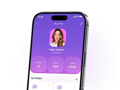 File Manager Mobile App app cloud design design concept document figma file manger files folder ios mobile app organize storage ui ui design ux
