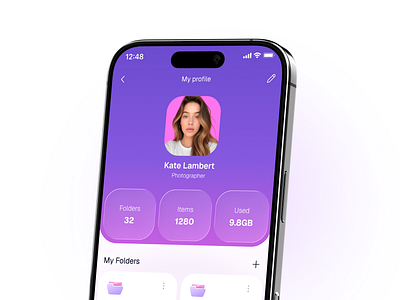 File Manager Mobile App app cloud design design concept document figma file manger files folder ios mobile app organize storage ui ui design ux