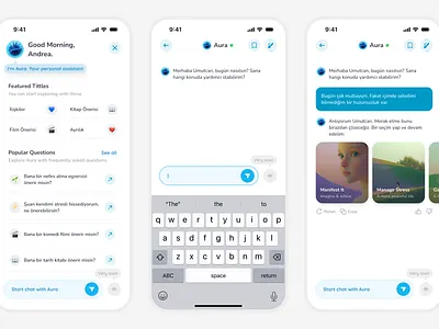 Mindfullness App - AI Powered Chat Screen UI Design agent ai app assistant chat detail figma meditation mindfullness mobile mobile app product design prompt ui ui design ux design