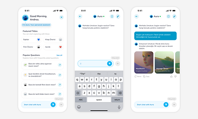 Mindfullness App - AI Powered Chat Screen UI Design agent ai app assistant chat detail figma meditation mindfullness mobile mobile app product design prompt ui ui design ux design