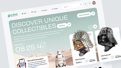 NFT Collectibles collectible disney landing page marvel nft shop star wars