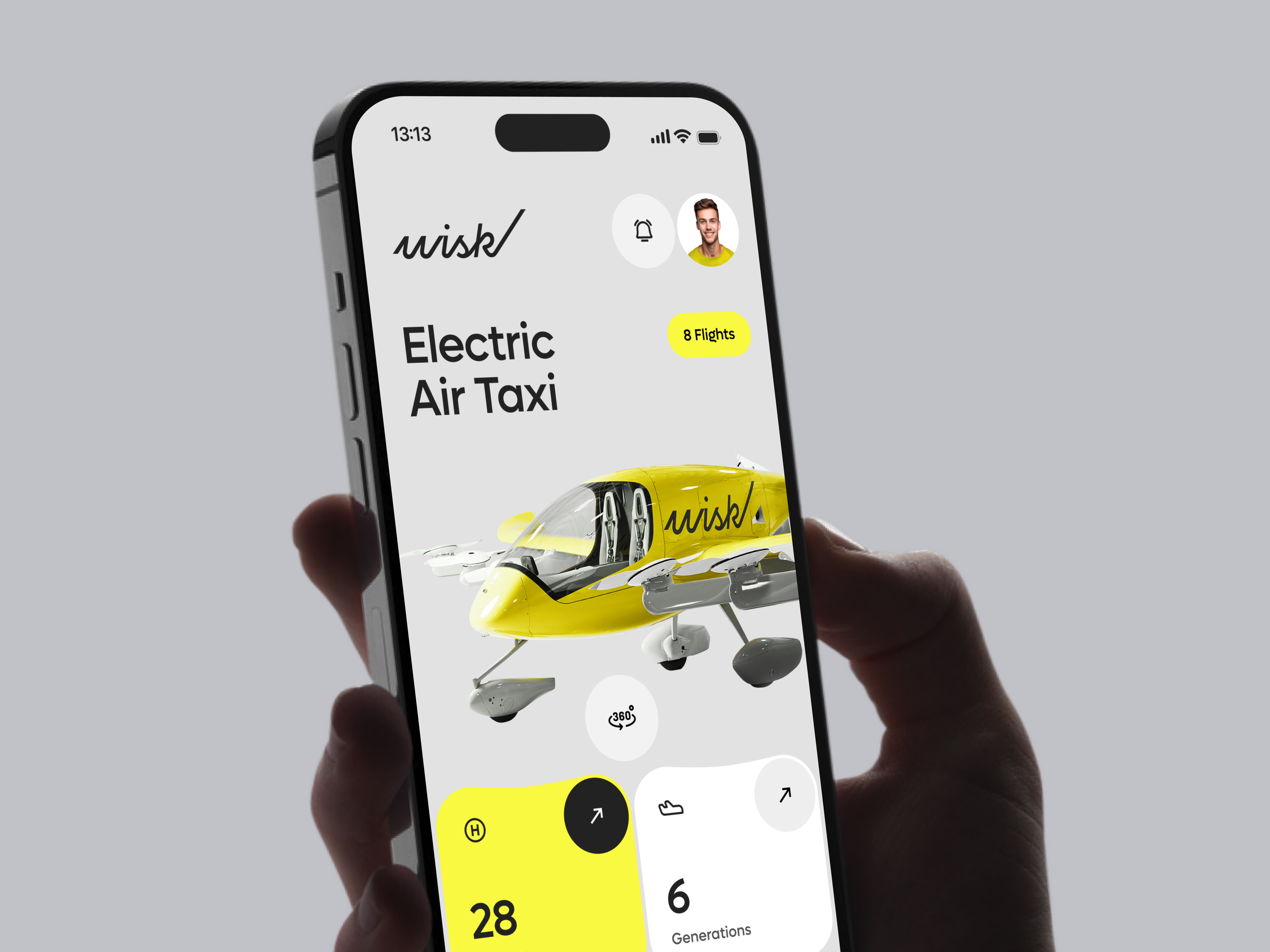 Wisk Aero App - Electric Air Taxi SaaS ai air app app design automation b2b crm dashboard design mobile product saas service smart app software taxi tracking ui ux