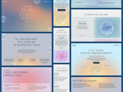 PoP Gala 2024: Dreams Fulfilled — Case Study design design studio graphic design illustration interaction interface ui ux web design webflow website design website development