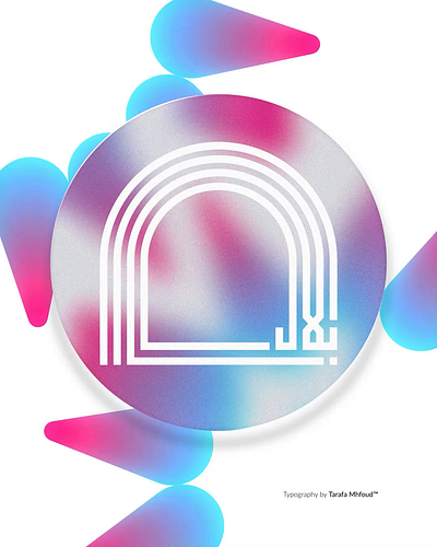 BILAL BY Tarafa MHFOUD™ | ARABIC TYPOGRAPHY apple arabic bilal branding creativedesign design dribble glass graphic design illustration liquid liquidglass modern new tarafa texture typography ui ux