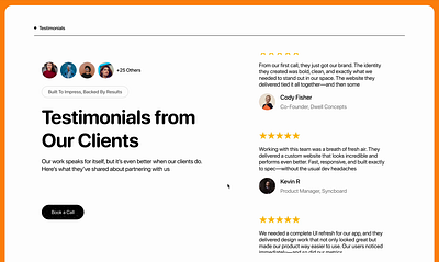 Testimonials animation ui