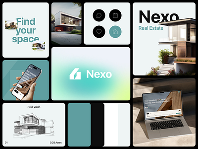 Branding For Real Estate Company brand identity company logo design estate graphic design home logo modern logo property startup