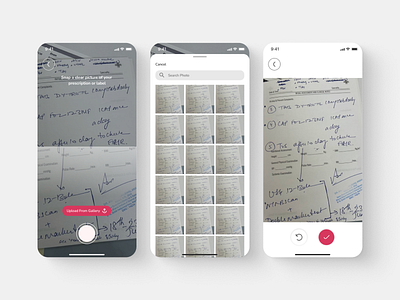 Scanner Screens | Belly Bloom app design belly bloom doc scanner scan interface scanner ui ux design