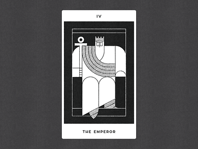 IV. THE EMPEROR illustration tarot the emperor vector vintage