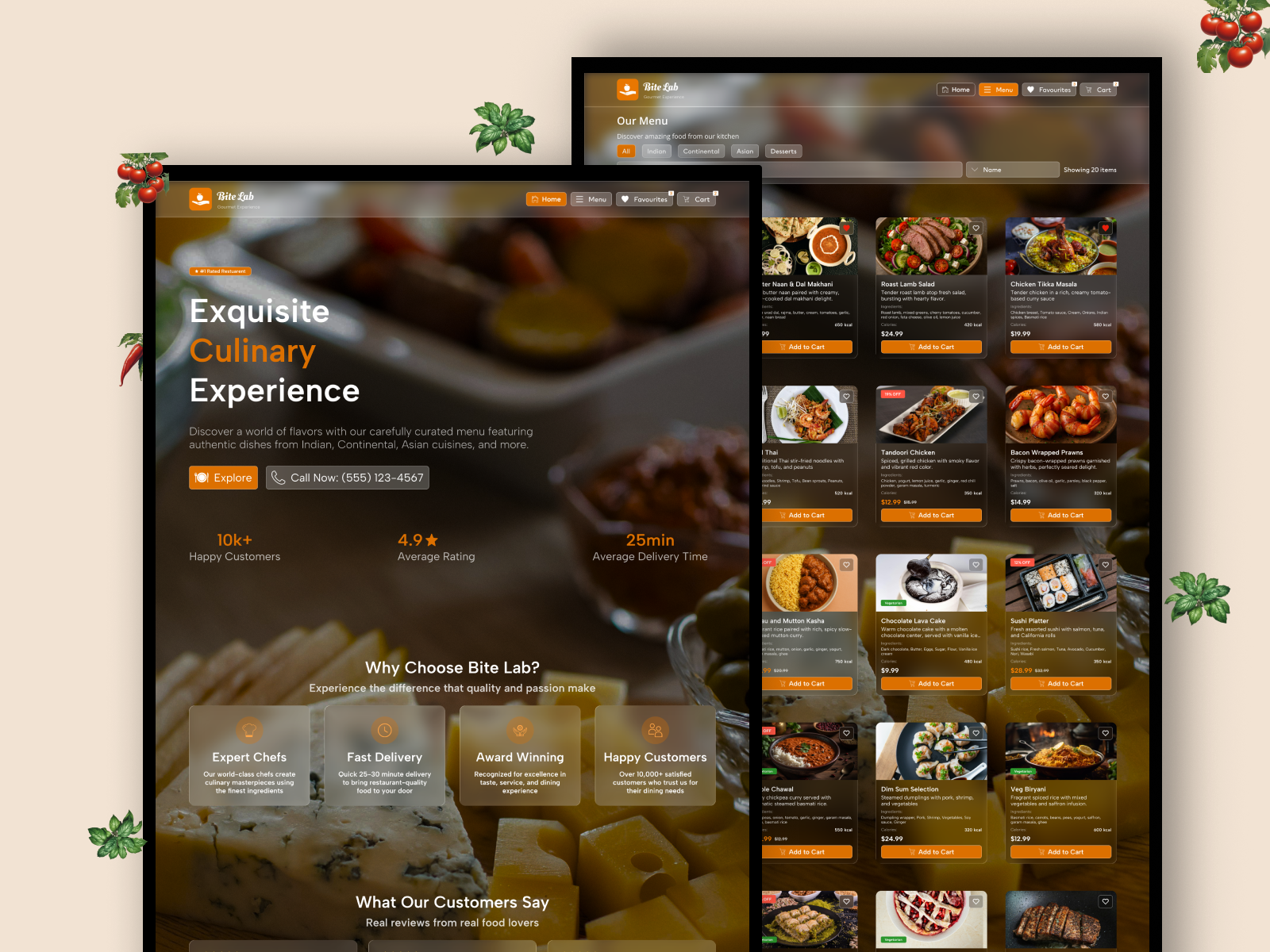 🍴 Food Website – Web UI for a Food Ordering Platform cards clean ui clean widgets dashboard widget design figma food app glass graphic design landing page minimal ui order tracking web design widgets