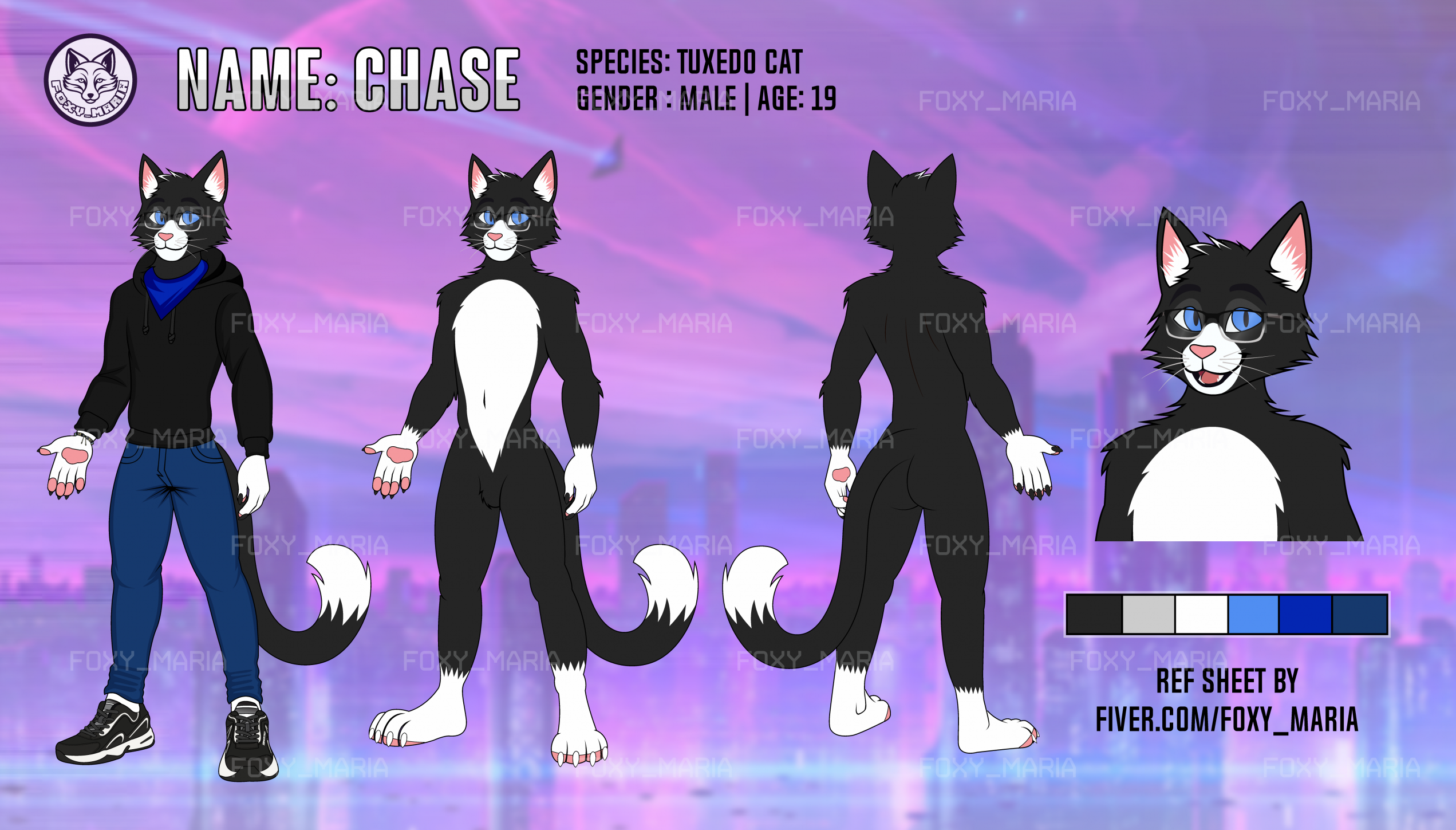 Tuxedo Cat Furry Fursona Reference Sheet blackandwhitefursona catfursona commissionart commissionsopen customrefsheet felinefursona felineoc foxy maria foxymaria furryart furryartist furrycharacter furryoc furryrefsheets opencommissions tuxedocat tuxedofursona