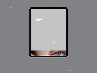 Wanda Prod. Landing Page: iPad Version clean clean ui home page ipad ipad version landing page landing page design lavender minimalist minimalist ui ui ui design user experience user friendly user interface ux ux design wanda prod
