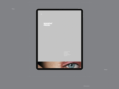 Wanda Prod. Landing Page: iPad Version clean clean ui home page ipad ipad version landing page landing page design lavender minimalist minimalist ui ui ui design user experience user friendly user interface ux ux design wanda prod
