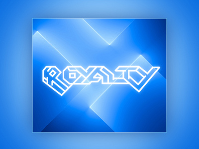 Royalty - Electric blue custom type design graphic design logo logos logotype photo manipulation vector