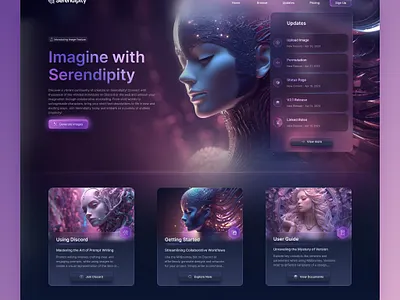 Futuristic 3D Landing Page UI Design 3d agency animation business design figma futuristic graphic design landing page saas typography ui design ux design web design web ui website design