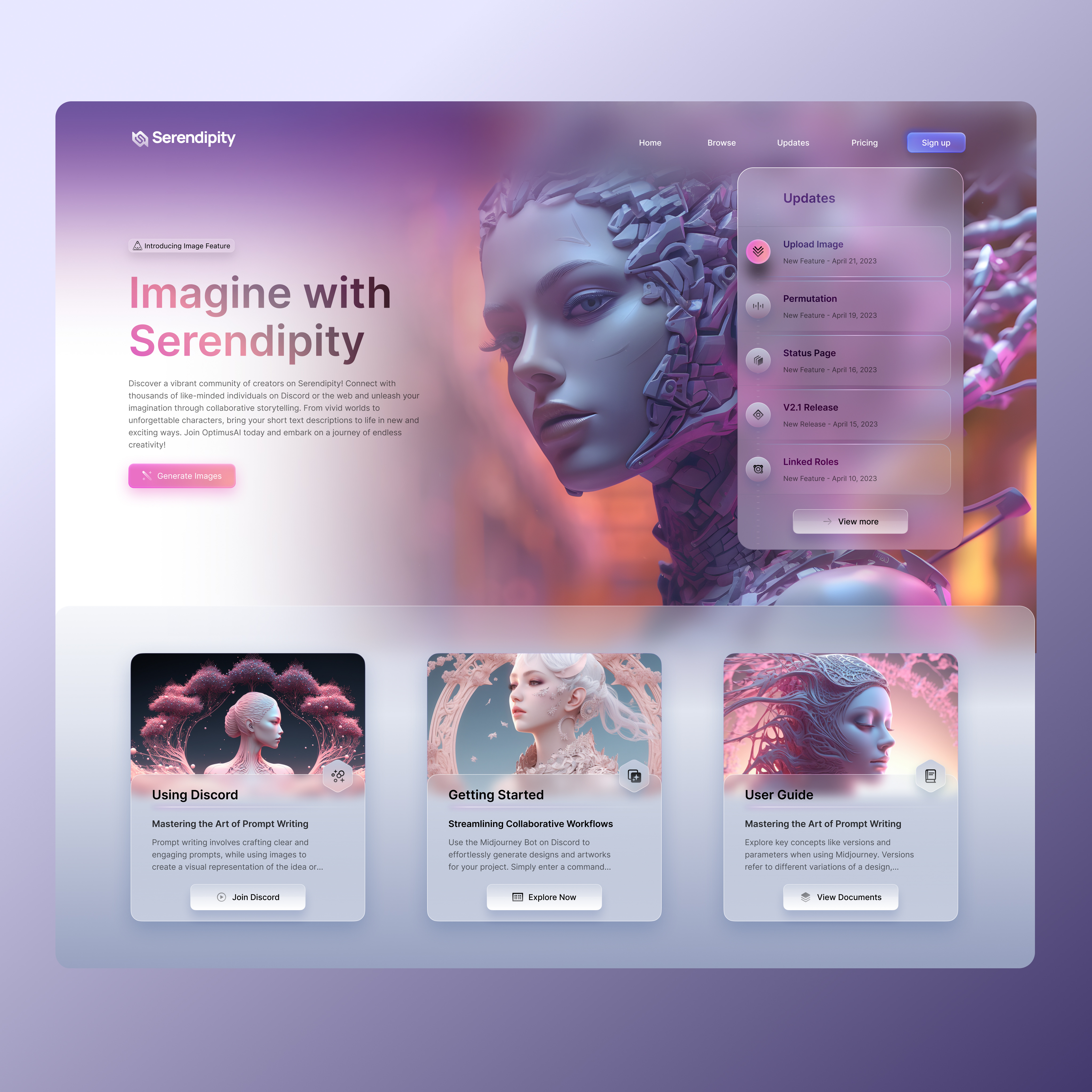 Example of Modern And Stunning Landing Page