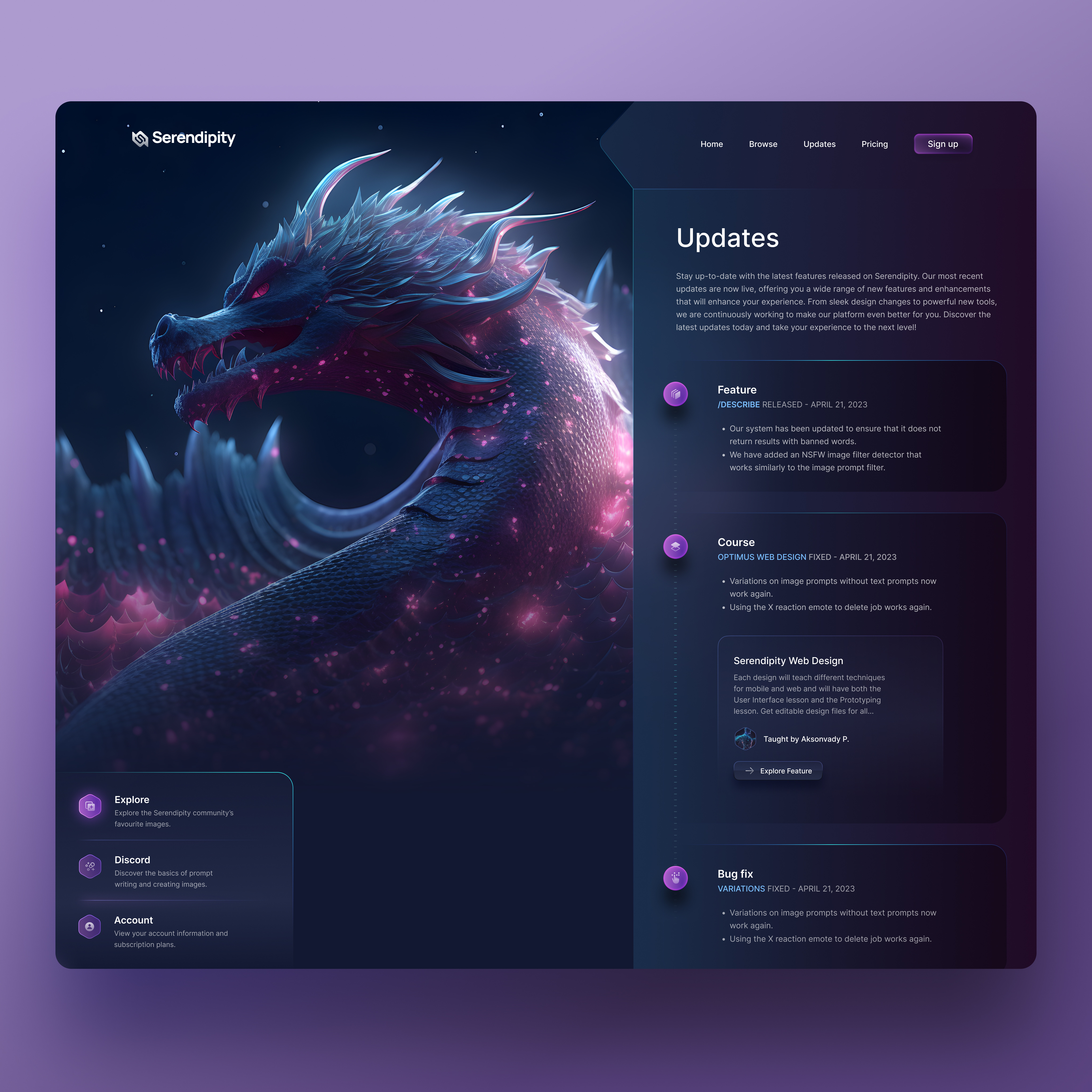 Example of Modern And Stunning Landing Page