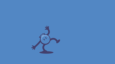 Blueberry Thrilled after aftereffects animation character effects flat smooth