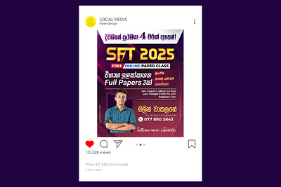 SOCIAL MEDIA FLYER DESIGN MALITH WASALAGE - SFT Sakya - Nugegoda sachitheek