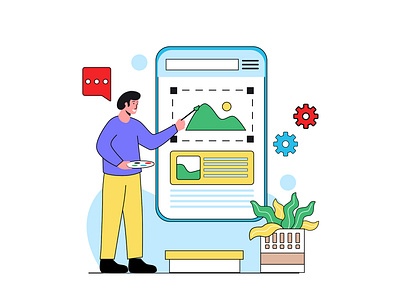 Artificial Inteligence Image Editing Illustration app branding design flat illustration graphic design illustration logo ui ux vector