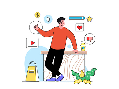Customer Satisfaction Illustration app branding design flat illustration graphic design illustration logo ui ux vector