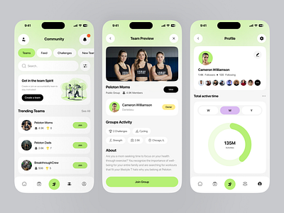 Fitness Mobile App activitytracker app app design cleandesign communityapp figmadesign fitnessapp iosappdesign lightmodeui minimalui mobile mobile app mobile app design mobileui socialfitness teamworkoutapp ui uxuidesign workoutapp