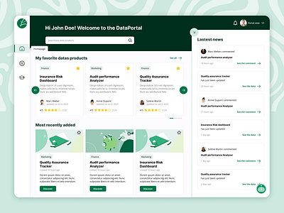 DataPortal -Homepage ai ai agent branding card chatbot component dashboard data portal data product datamarketplace dataportal datas explore graphic design homepage interface minimalist ui uiux ux
